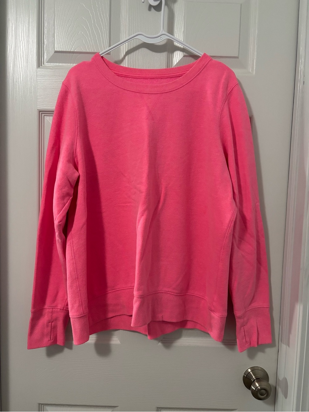 tek gear Hot Pink Fleece Crewneck Sweatshirt